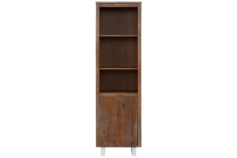 Telestad kirjahylly 125 cm pähkinänruskea, Ruskea