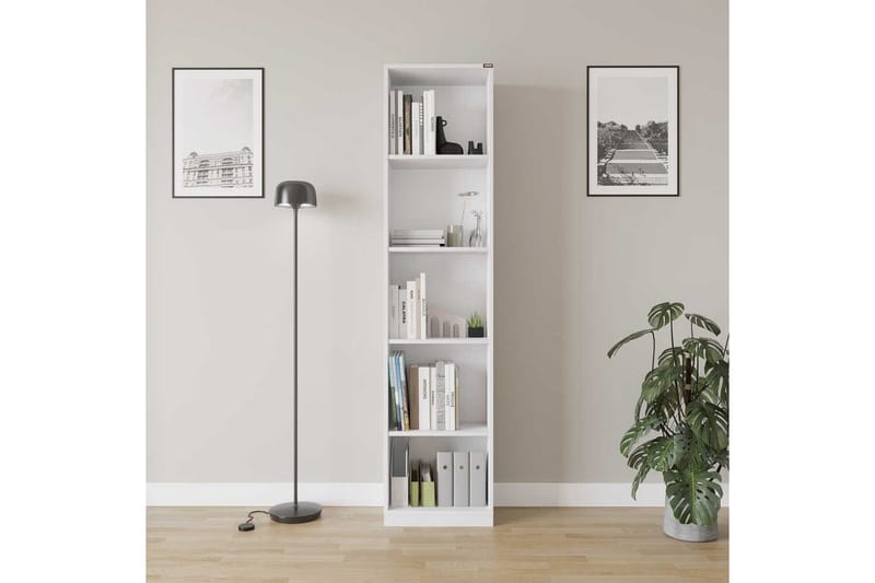 Ticoman Kirjahylly 43 cm - Valkoinen - Säilytys - Hylly - Kirjahylly