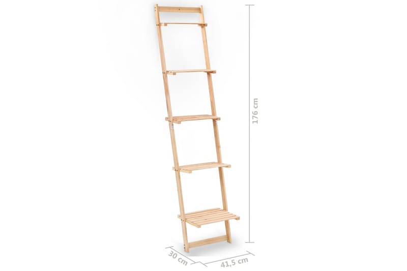 Tikashylly setripuu 41,5 x 30 x 176 cm - Beige - Säilytys - Hylly - Seinähylly