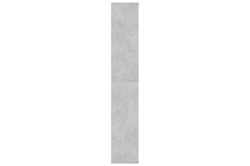 Tilanjakaja/kirjahylly betoninharmaa 100x24x140 cm lastulevy - Harmaa - Säilytys - Hylly - Kirjahylly
