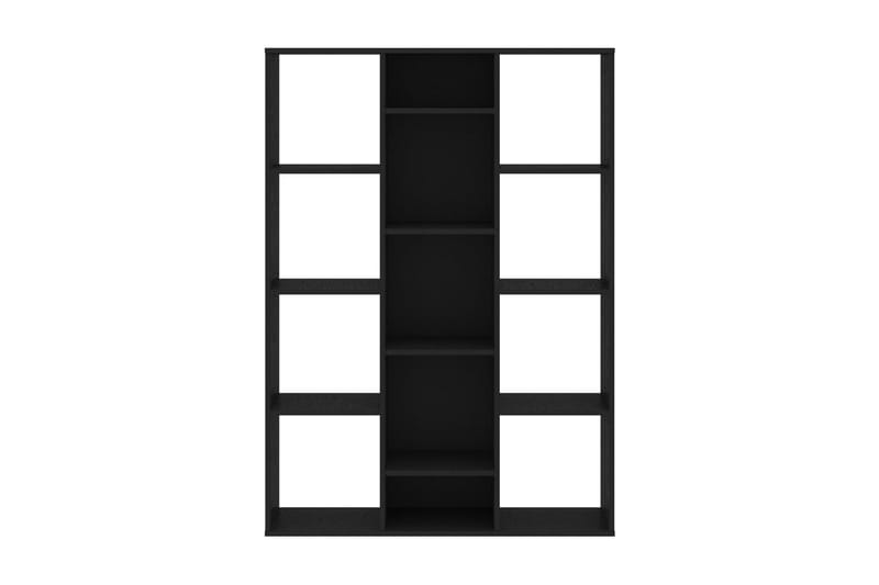 Tilanjakaja/kirjahylly musta 100x24x140 cm lastulevy - Musta - Säilytys - Hylly - Kirjahylly