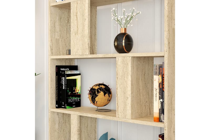 Timiza Kirjahylly 90 cm - Beige - Säilytys - Hylly - Kirjahylly