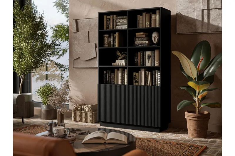 Torvalen Kirjahylly 100 cm - Musta - Säilytys - Hylly - Kirjahylly