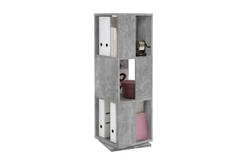 Tower kääntyvä kirjahylly 34 cm puuta - Harmaa - Säilytys - Hylly - Kirjahylly