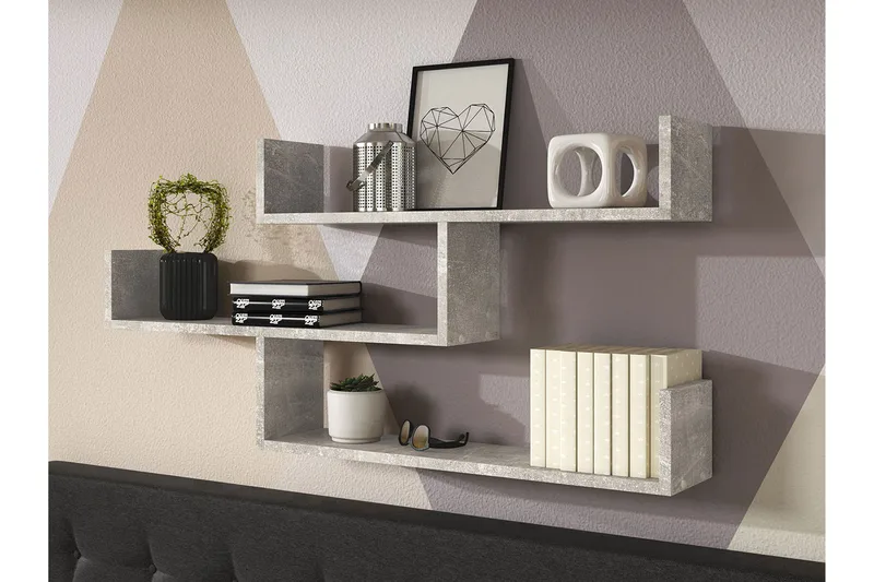 Trio Seinähylly 119x18x55 cm - Säilytys - Hylly - Seinähylly