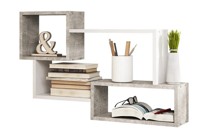 Trio Seinähylly 87x18x54 cm - Säilytys - Hylly - Seinähylly