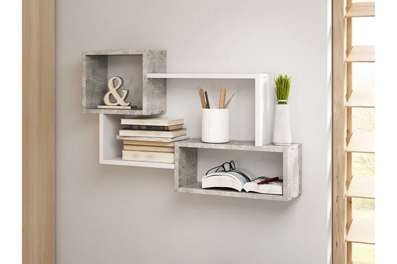 Trio Seinähylly 87x18x54 cm - Säilytys - Hylly - Seinähylly