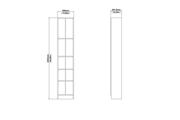 Trysil-hylly 40,6x26,75 cm - Tammikuvio - Säilytys - Hylly - Kirjahylly