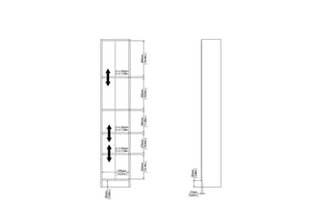 Trysil-hylly 40,6x26,75 cm - Tammikuvio - Säilytys - Hylly - Kirjahylly