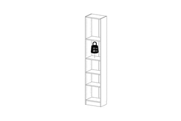 Trysil-hylly 40,6x26,75 cm - Tammikuvio - Säilytys - Hylly - Kirjahylly