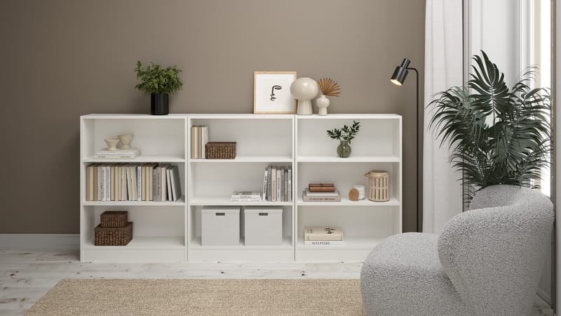 Trysil kirjahylly 2 hyllyllä 79x27x107 cm - Säilytys - Hylly - Kirjahylly