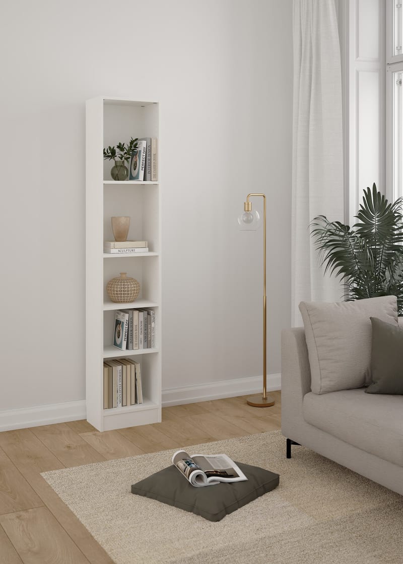 Trysil kirjahylly 4 hyllyllä 41x27x203 cm - Säilytys - Hylly - Kirjahylly