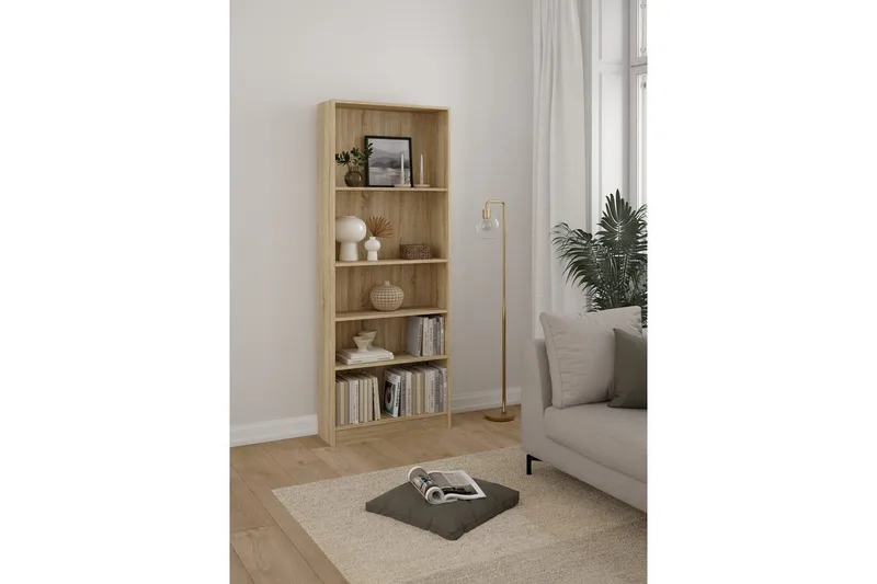 Trysil Kirjahylly 79 cm - Luonnonväri - Säilytys - Hylly - Kirjahylly