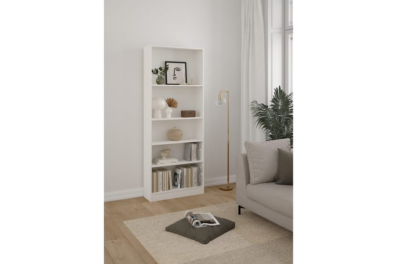 Trysil Kirjahylly 79 cm - Valkoinen - Säilytys - Hylly - Kirjahylly