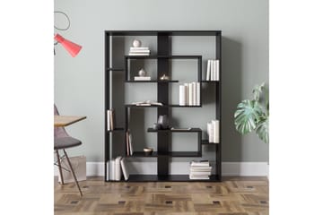 Tuskan kirjahylly 22 cm maalattu puu - Musta - Säilytys - Hylly - Kirjahylly