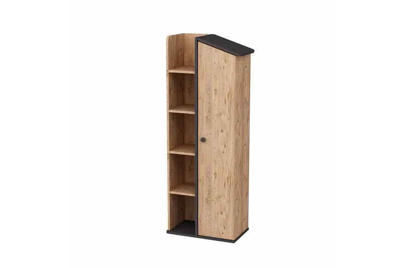 Valerin Kirjahylly 60 cm, Ruskea/Antrasiitti