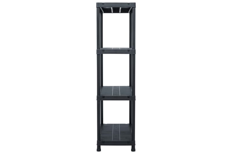 Varastohylly 100 kg 60x30x138 cm musta muovi - Musta - Säilytys - Hylly - Säilytyshylly - Varastohylly