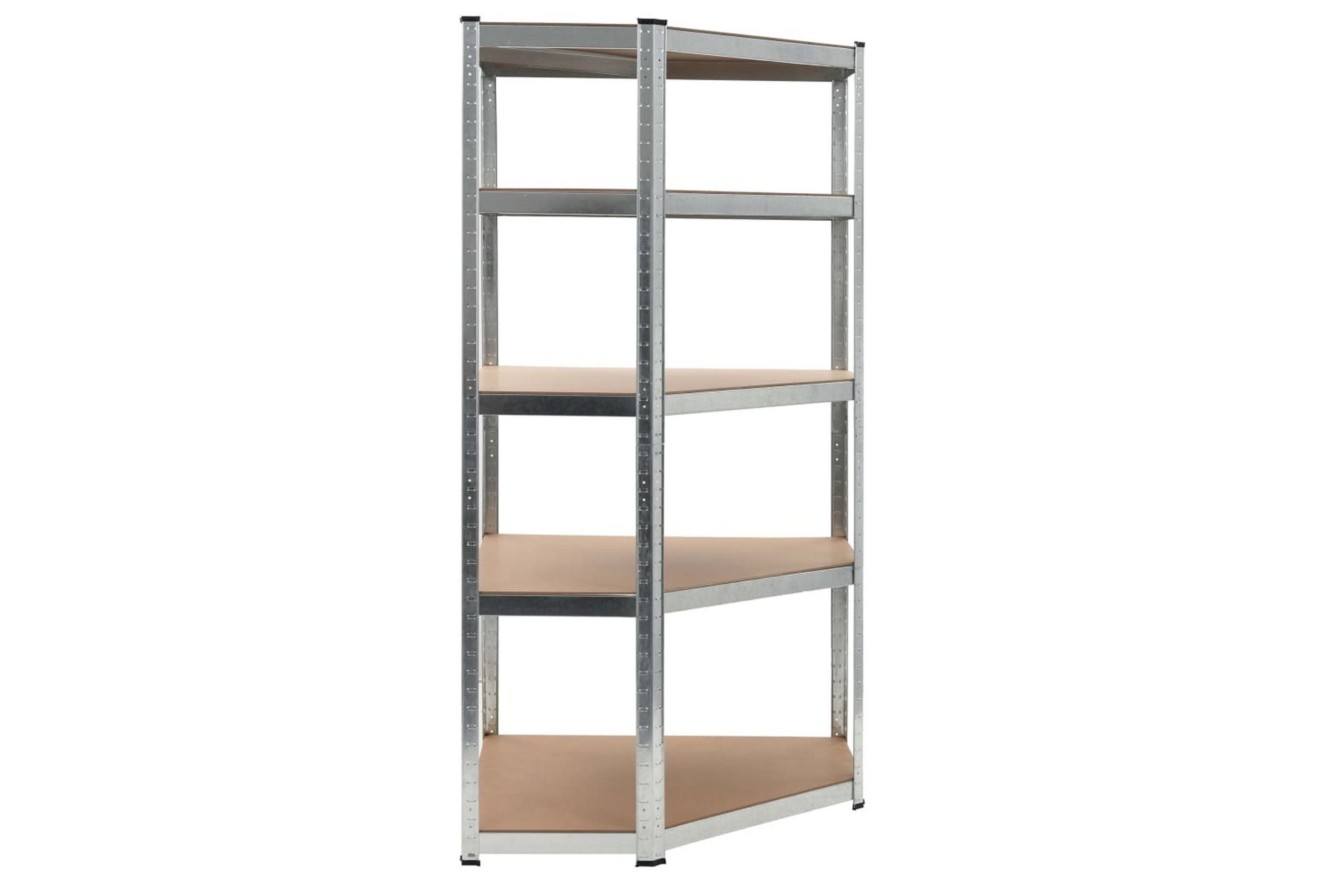 Varastohylly hopea 90x90x180 cm teräs ja MDF - Hopea - Säilytys - Hylly - Säilytyshylly - Varastohylly