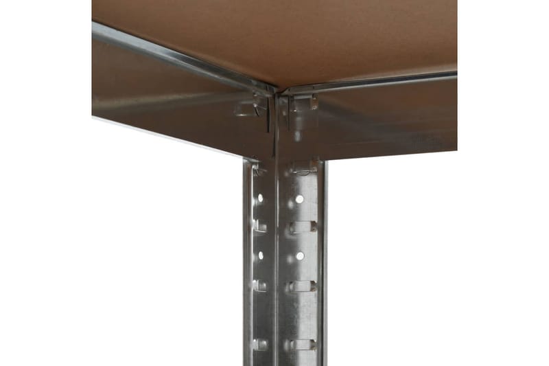 Varastohylly hopea 90x90x180 cm teräs ja MDF - Hopea - Säilytys - Hylly - Säilytyshylly - Varastohylly