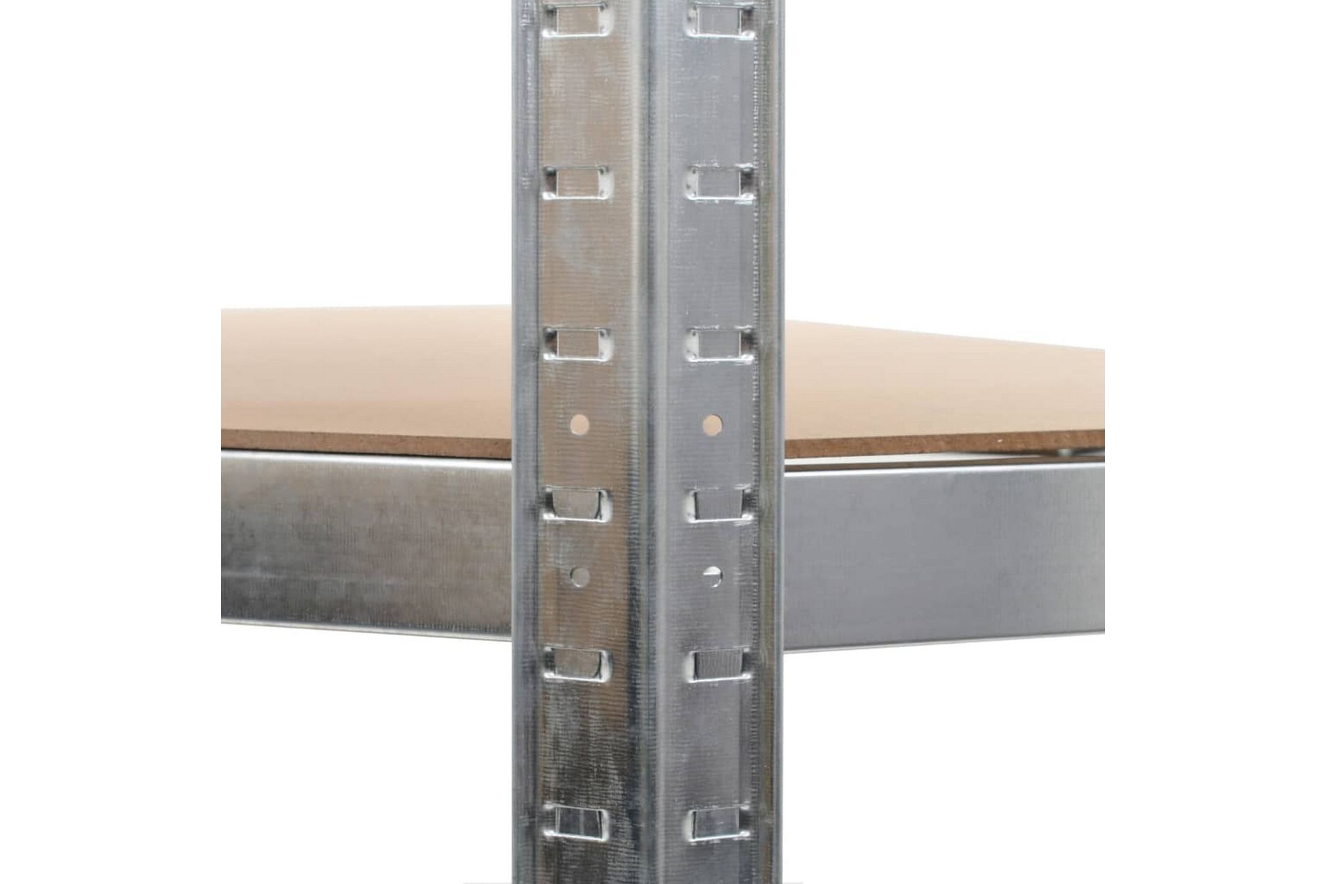 Varastohylly hopea 90x90x180 cm teräs ja MDF - Hopea - Säilytys - Hylly - Säilytyshylly - Varastohylly