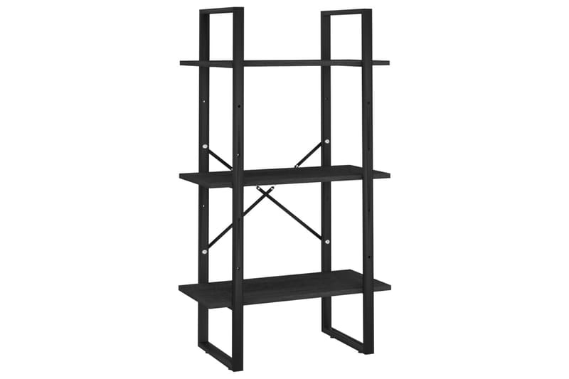 Varastohylly musta 60x30x105 cm täysi mänty - Musta - Säilytys - Hylly - Säilytyshylly - Varastohylly