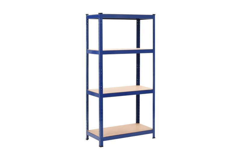 Varastohylly sininen 80x40x160 cm teräs ja MDF - Sininen - Säilytys - Hylly - Säilytyshylly - Varastohylly