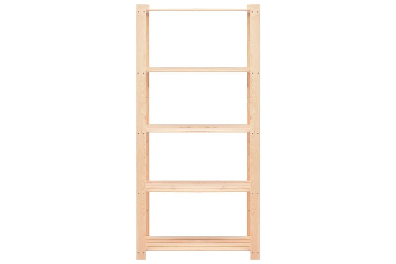 Varastohyllyt 2 kpl 5-kerroksinen  80x38x170cm 250 kg - Beige - Säilytys - Hylly - Kirjahylly