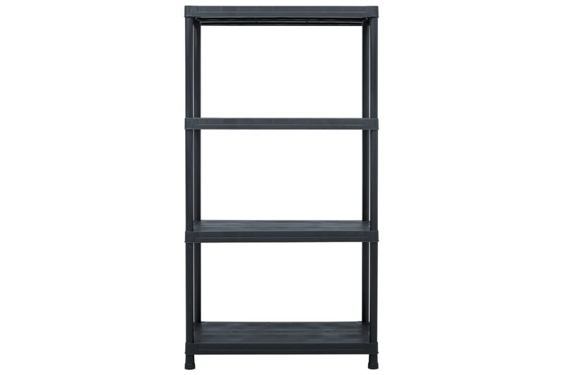 Varastohyllyt 5 kpl muovi 60x30x138 cm musta - Musta - Säilytys - Hylly - Säilytyshylly - Varastohylly