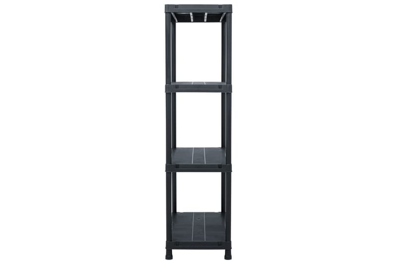 Varastohyllyt 5 kpl muovi 60x30x138 cm musta - Musta - Säilytys - Hylly - Säilytyshylly - Varastohylly