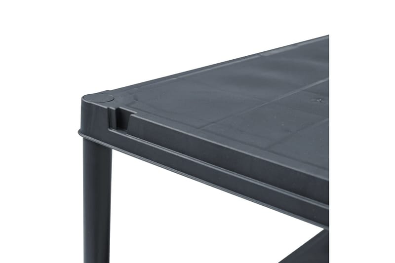 Varastohyllyt 5 kpl muovi 60x30x138 cm musta - Musta - Säilytys - Hylly - Säilytyshylly - Varastohylly