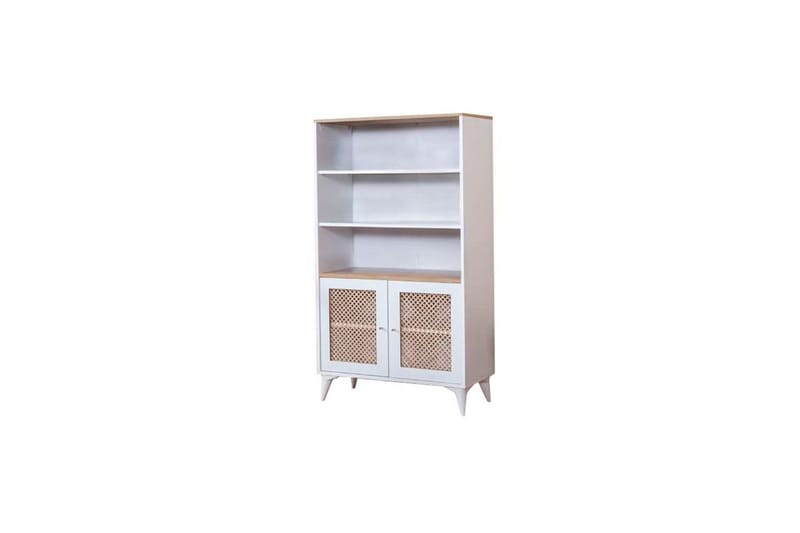 Velin Kirjahylly 90 cm - Valkoinen/Vaaleanvärinen puu - Säilytys - Hylly - Kirjahylly