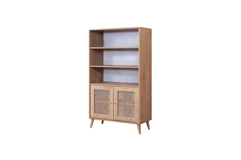 Velin Kirjahylly 90 cm - Valkoinen/Vaaleanvärinen puu - Säilytys - Hylly - Kirjahylly