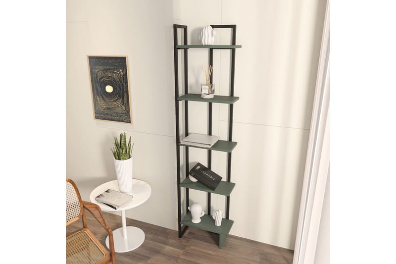 Veylar Kirjahylly 36,4 cm - Musta/Vihreä - Säilytys - Hylly - Kirjahylly