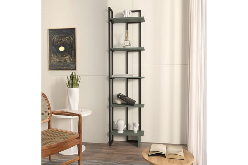 Veylar Kirjahylly 36,4 cm - Musta/Vihreä - Säilytys - Hylly - Kirjahylly