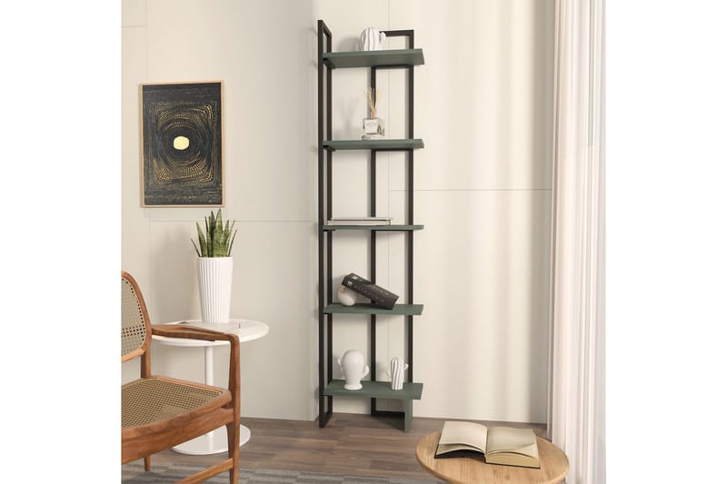 Veylar Kirjahylly 36,4 cm - Musta/Vihreä - Säilytys - Hylly - Kirjahylly