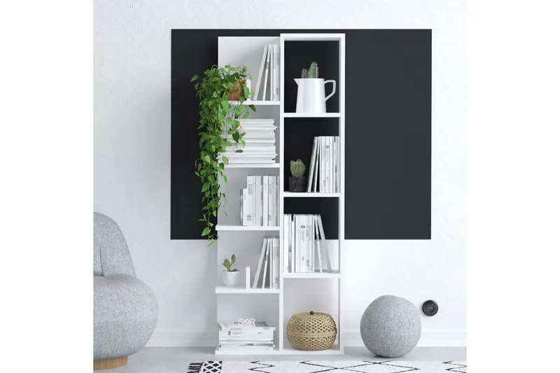 Viva kirjahylly 60x18 cm valkoinen - Hanah Home - Säilytys - Hylly - Kirjahylly