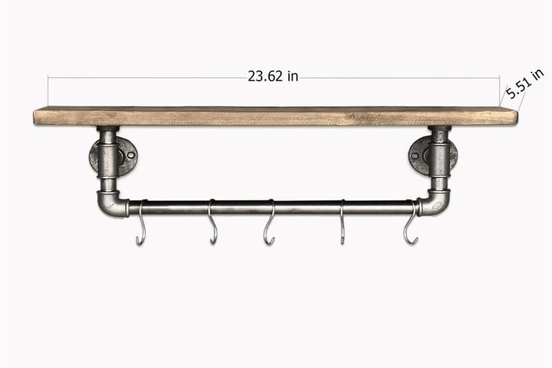 WC-paperiteline Arthur Putki/Puu - Talo & remontointi - Keittiö & kylpyhuone - Kylpyhuone - Kylpyhuonetarvikkeet - Wc-paperitelineet