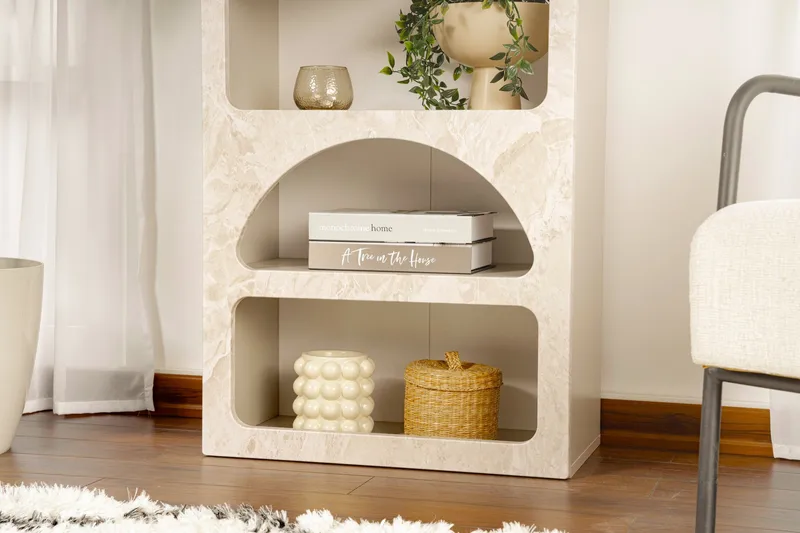 Wenus Kirjahylly 60 cm - Travertiini/Hiekkakivi - Säilytys - Hylly - Kirjahylly