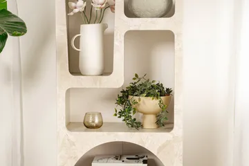 Wenus Kirjahylly 60 cm - Travertiini/Hiekkakivi - Säilytys - Hylly - Kirjahylly