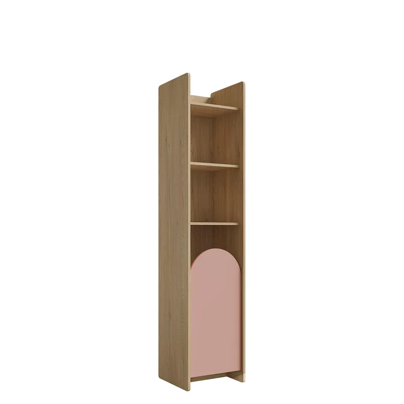 Zarek-kirjahylly 44 × 198 cm, Ruskea ja vaaleanpunainen