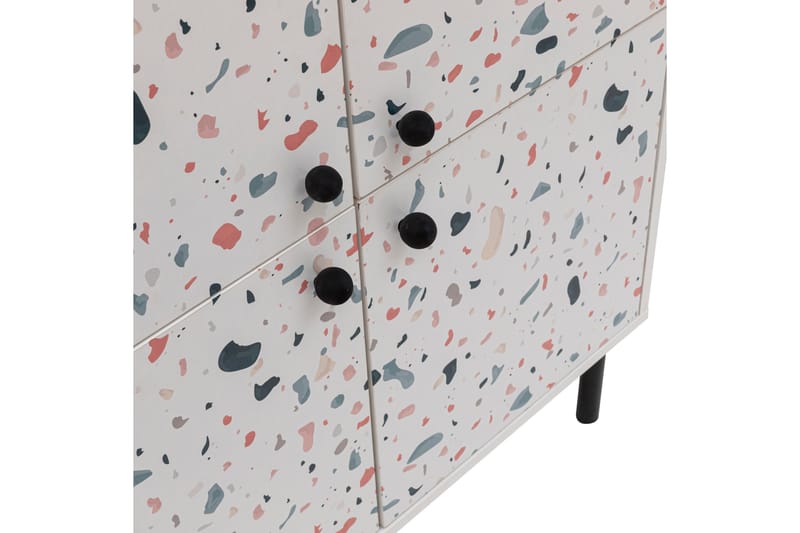 Terrazzo korkea kaappi 95x111 cm valkoinen - Hanah Home - Säilytys - Kaappi - Säilytyskaappi