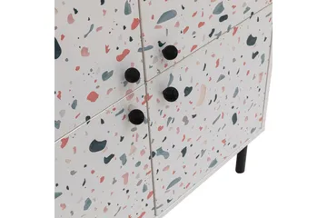 Terrazzo korkea kaappi 95x111 cm valkoinen - Hanah Home - Säilytys - Kaappi - Säilytyskaappi