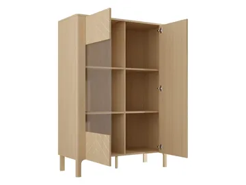 Aggarwal Vitriinikaappi 103 cm Valaistuksella - Säilytys - Kaappi - Vitriini
