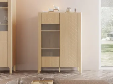 Aggarwal Vitriinikaappi 103 cm - Säilytys - Kaappi - Vitriini