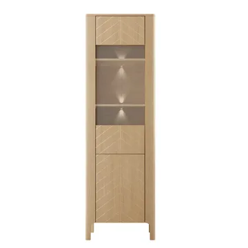 Aggarwal Vitriinikaappi 60 cm Valaistuksella - Säilytys - Kaappi - Vitriini