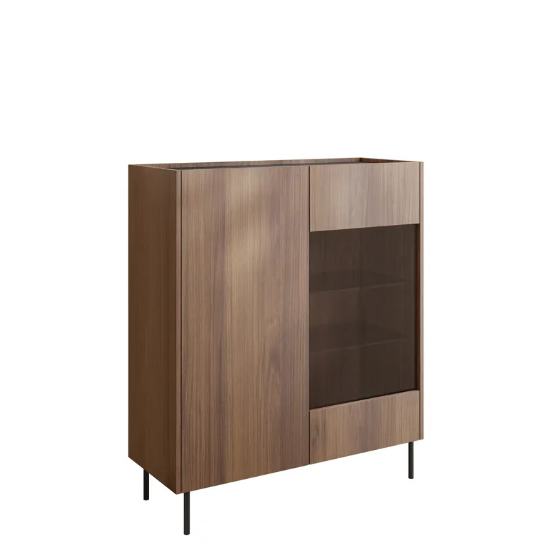 Akihito Vitriinikaappi 97x117 cm, Ruskea