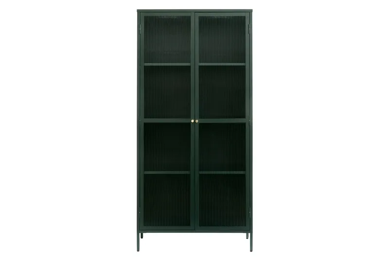 Azza Vitriinikaappi 90x190 cm - Vihreä - Säilytys - Kaappi - Vitriini
