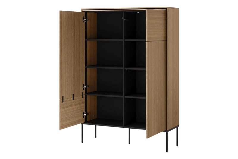 Basici Highboard - Ruskea - Säilytys - Kaappi - Säilytyskaappi