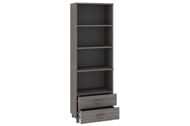 beBasic Hylly vaaleanharmaa 60x35x180 cm täysi mänty - Harmaa - Säilytys - Kaappi - Säilytyskaappi