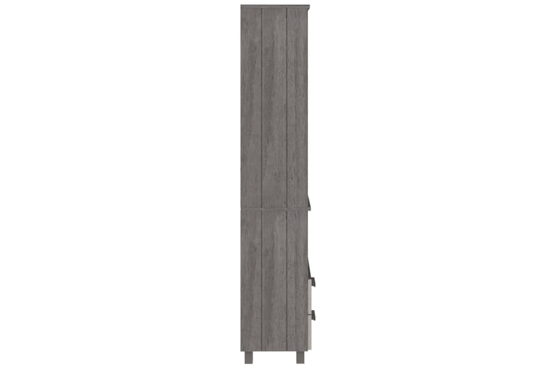 beBasic Hylly vaaleanharmaa 60x35x180 cm täysi mänty - Harmaa - Säilytys - Kaappi - Säilytyskaappi